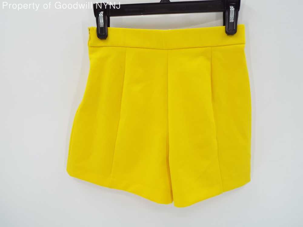 ZARA TRF WOMEN'S SKORT-YELLOW-SZ XS - image 2