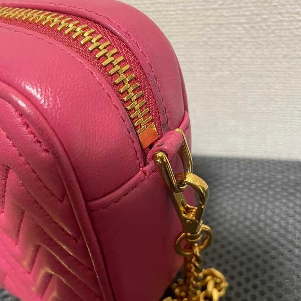 miumiu Shoulder Bag 5DH039 Nappa Impunture Pink - image 2