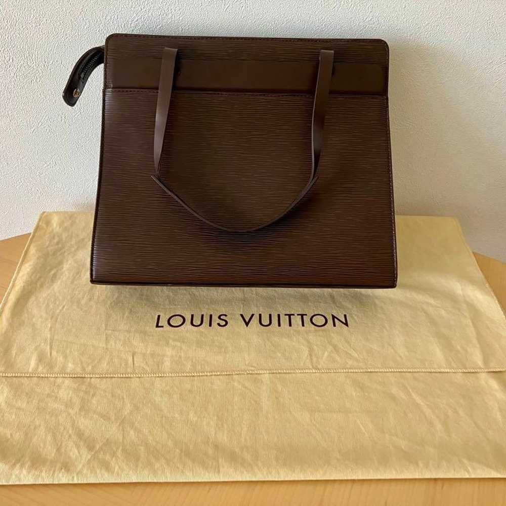 Louis Vuitton Epi Croisette PM Tote Bag Moka M524… - image 1