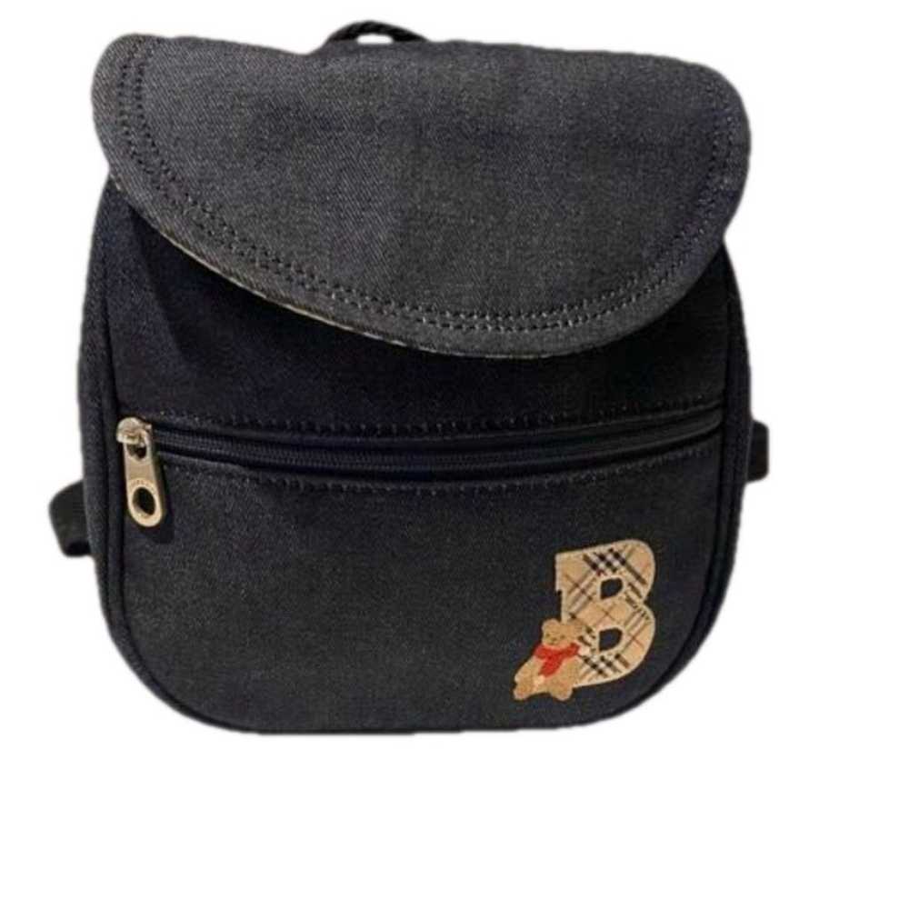 Burberry Thomas Bear Denim Mini Backpack with COA - image 1