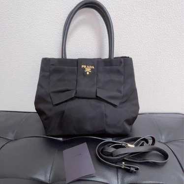 PRADA Ribbon Nylon Shoulder Bag