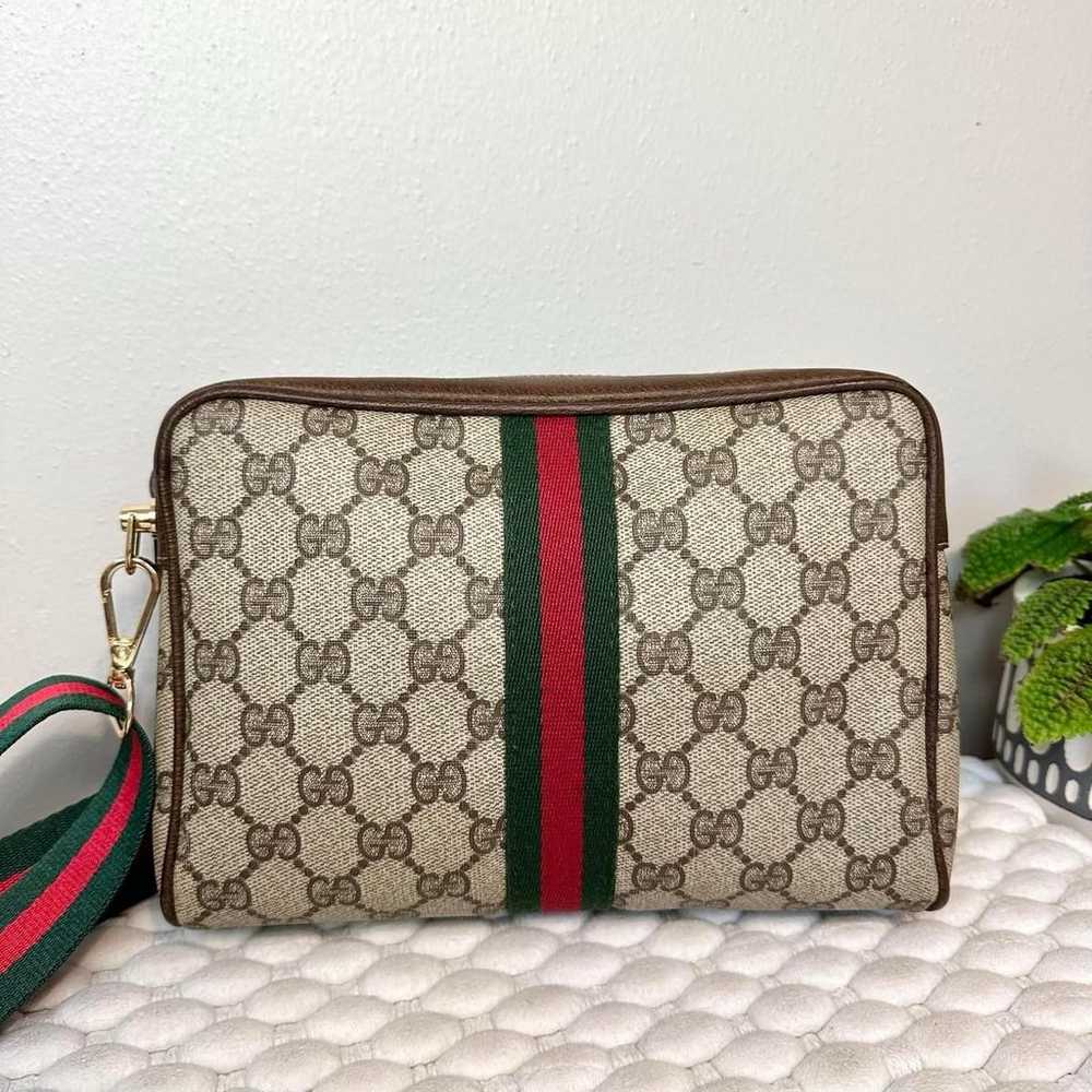 GUCCI GG Crossbody Shoulder Bag Sherry Line Canva… - image 5