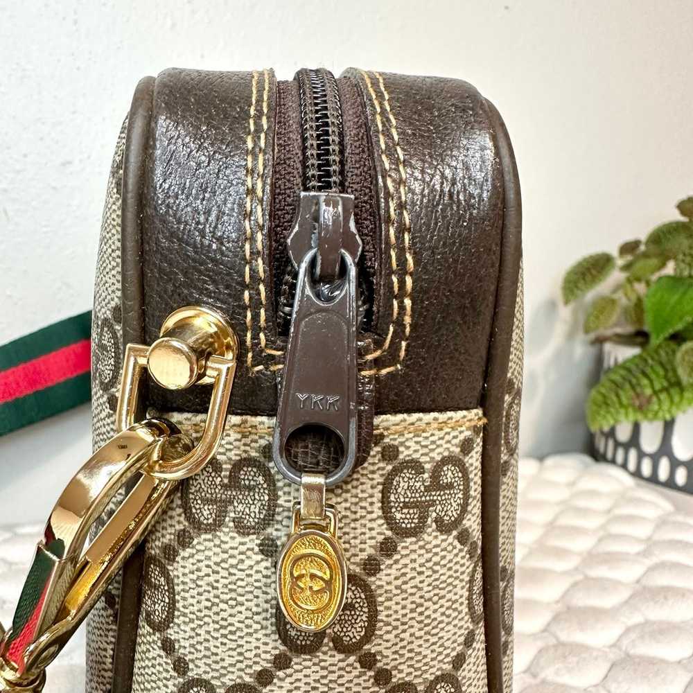 GUCCI GG Crossbody Shoulder Bag Sherry Line Canva… - image 9