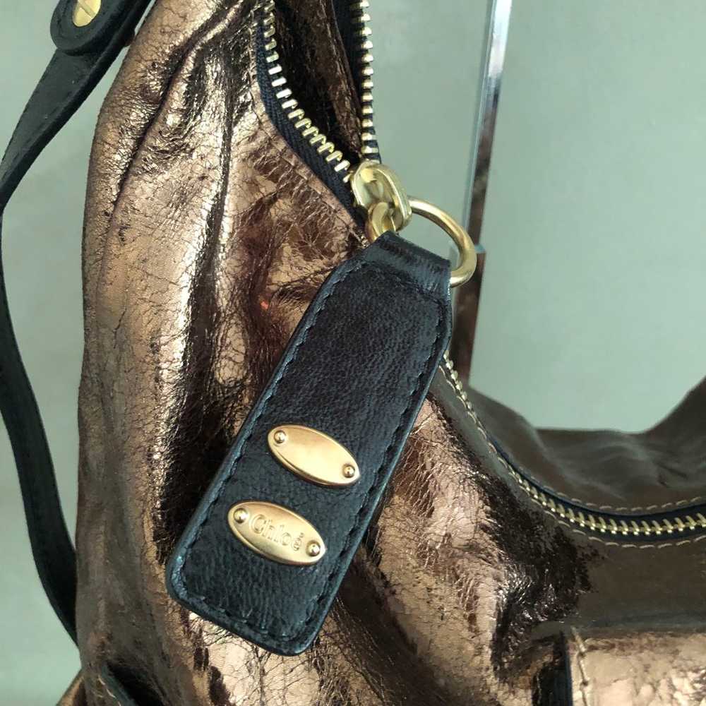 Chloe metallic bronze color bag - image 2