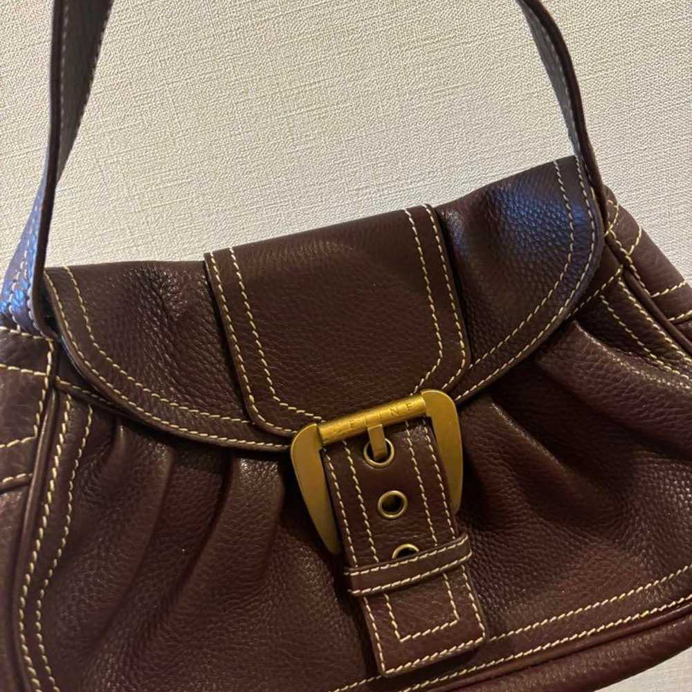 Unused, authentic Celine shoulder bag made of gen… - image 1