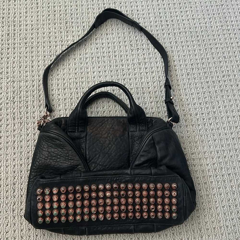 Alexander Wang Rocco Black Lamb Leather Rosegold … - image 4