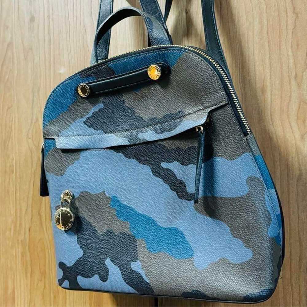 FURLA Camouflage Pattern Blue Backpack. - image 1