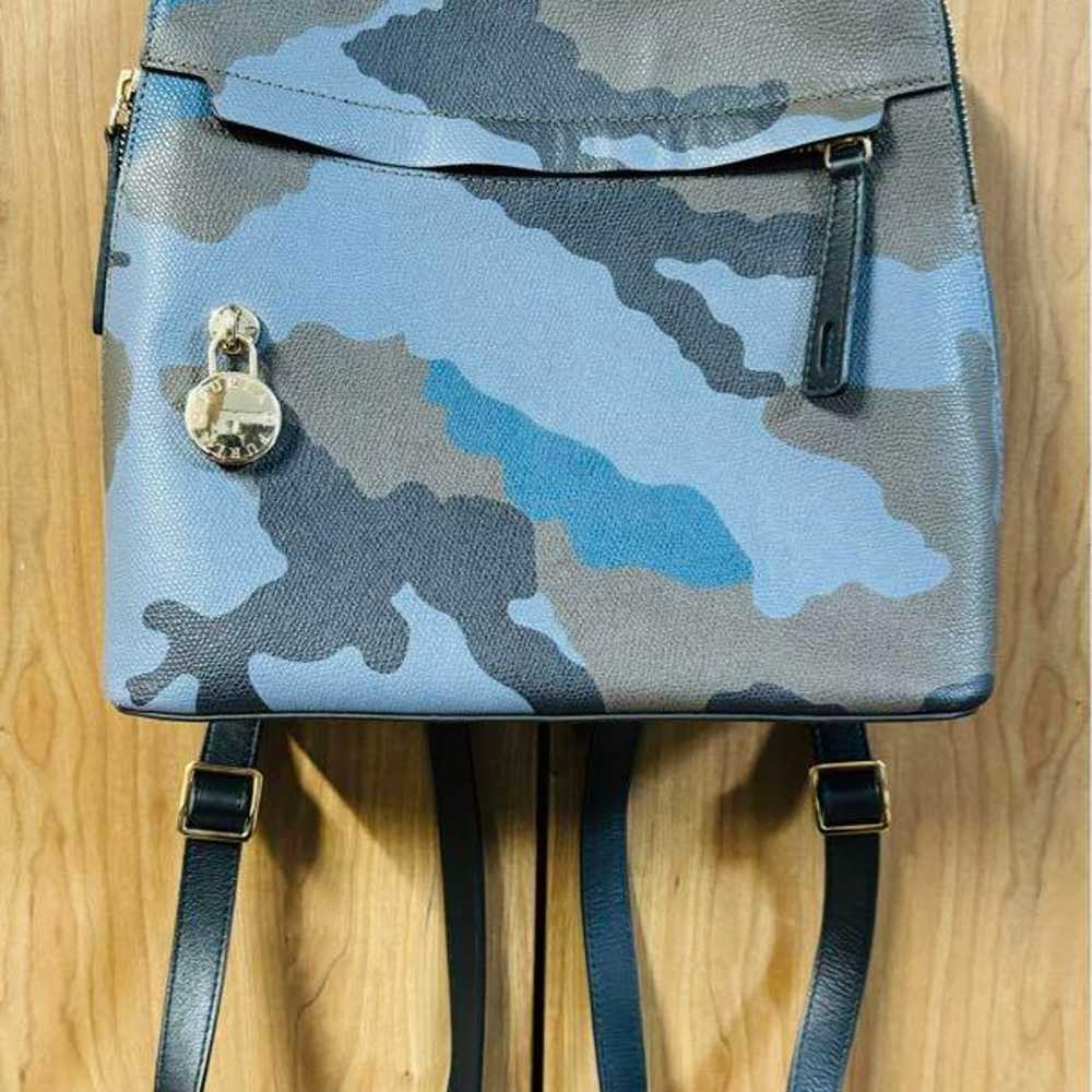 FURLA Camouflage Pattern Blue Backpack. - image 2