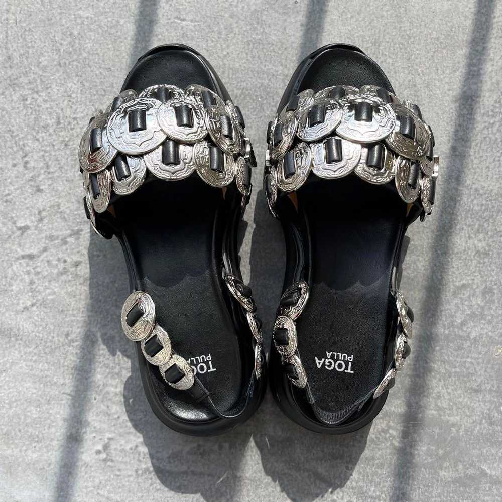 Toga Pulla Triple Concho Belt Sandals. - image 1