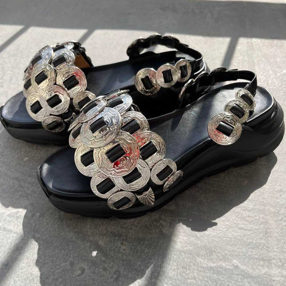 Toga Pulla Triple Concho Belt Sandals. - image 2