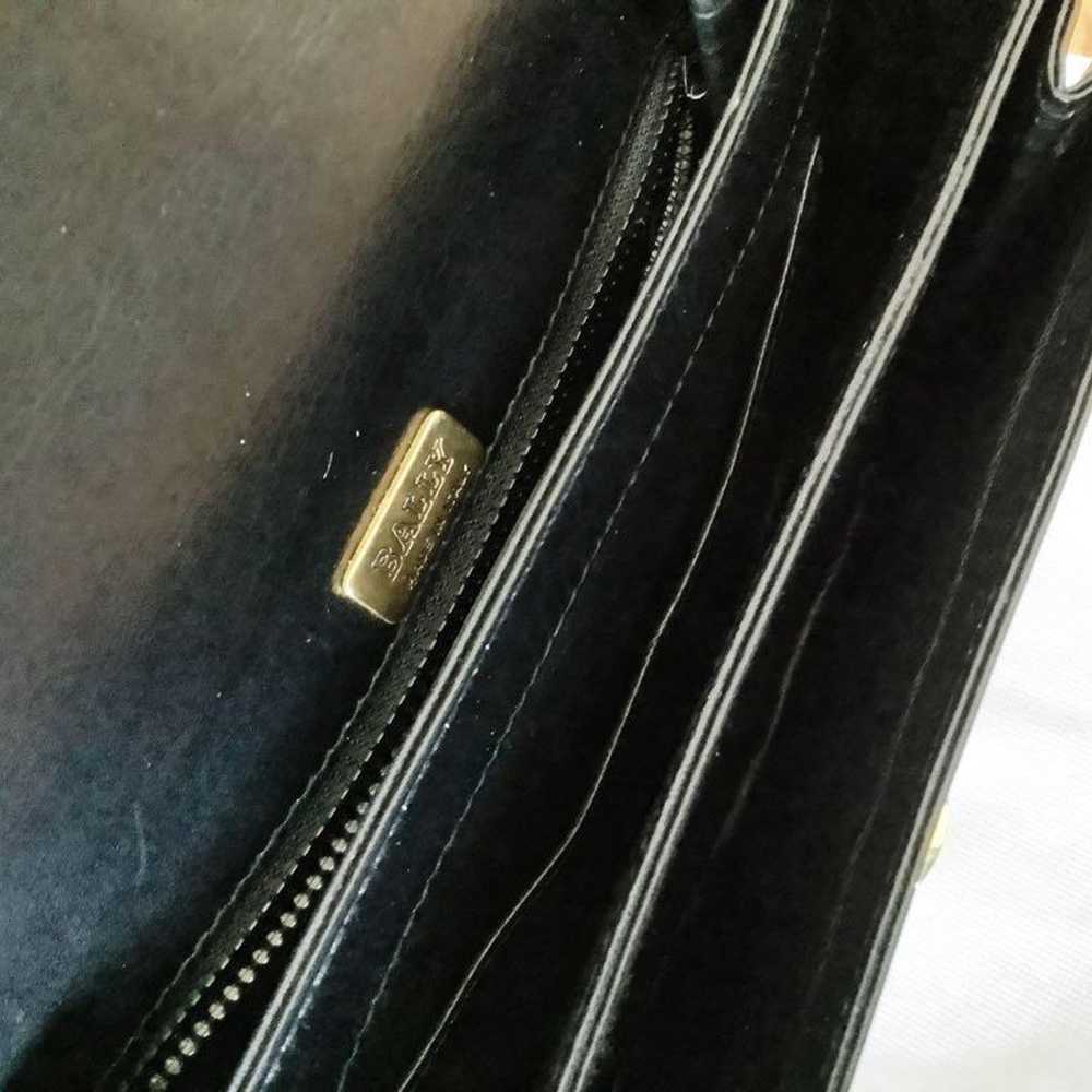 【BALLY】Bally Leather 2-Way Shoulder Bag Black - image 11