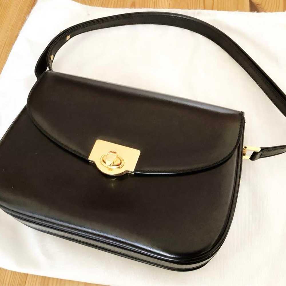 【BALLY】Bally Leather 2-Way Shoulder Bag Black - image 2