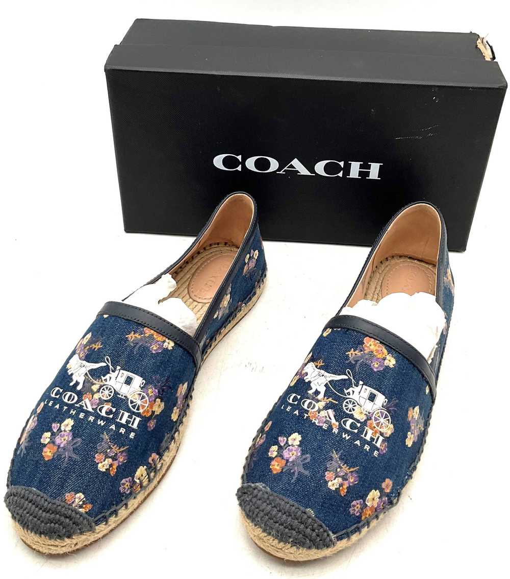 Coach Casey Espadrille Blue Floral Women's Shoes … - image 1