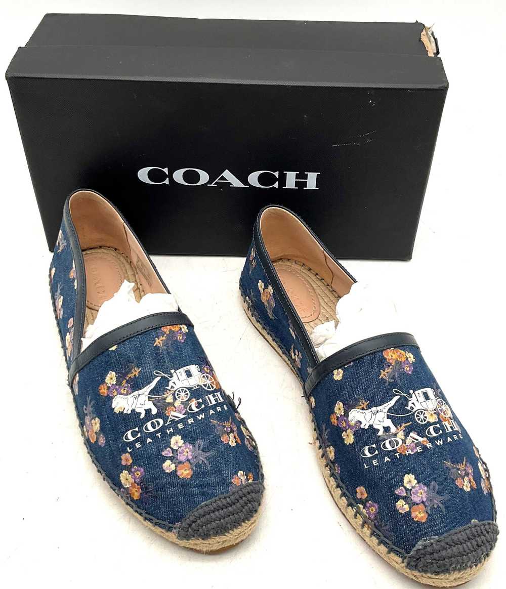 Coach Casey Espadrille Blue Floral Women's Shoes … - image 3