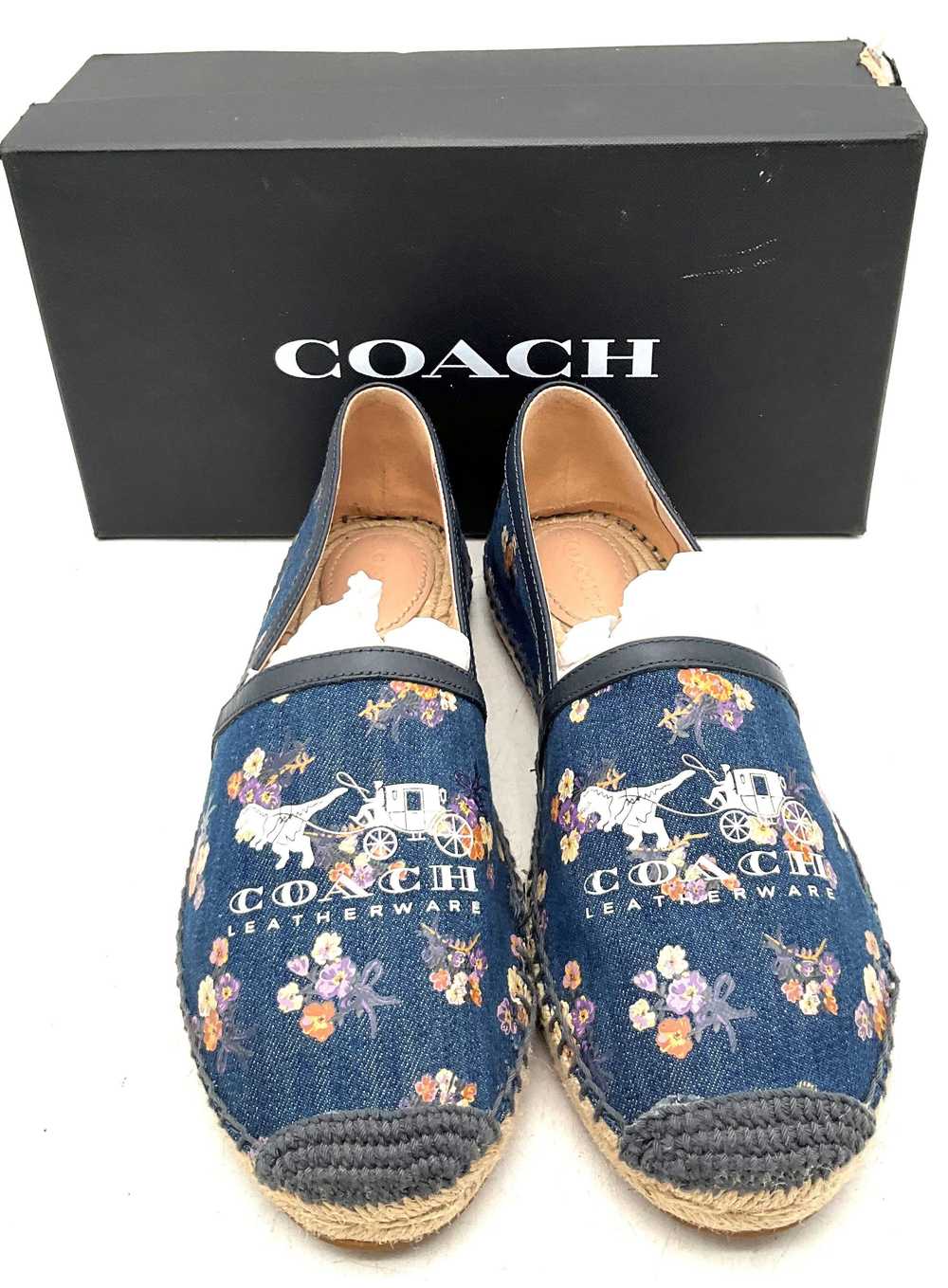 Coach Casey Espadrille Blue Floral Women's Shoes … - image 4