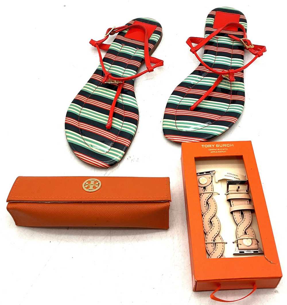 Tory Burch Emmy Sandals Women's Size 9 W/Apple Wa… - image 1