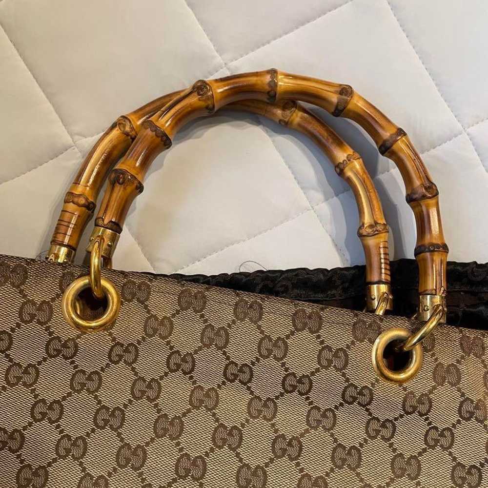 Brand new GUCCI GG Fabric Bamboo 2way Shoulder Bag - image 5