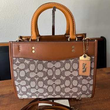 Coach Rogue 25 Signature Jacquard  Satchel - image 1