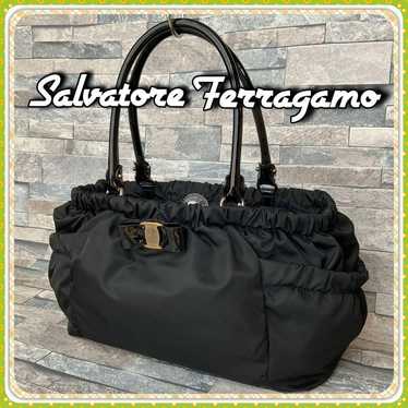 ◆◇◆Salvatore Ferragamo Vara Ribbon Nylon Tote Bag - image 1