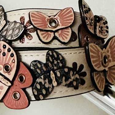 VHTF Rare Coach Butterfly Appliqué Novelty Strap … - image 1