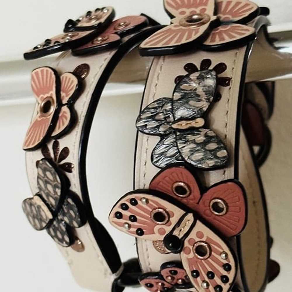 VHTF Rare Coach Butterfly Appliqué Novelty Strap … - image 3