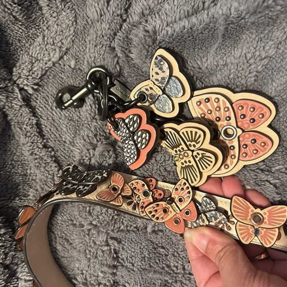 VHTF Rare Coach Butterfly Appliqué Novelty Strap … - image 6