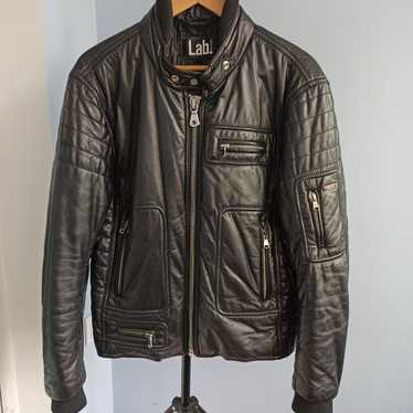 Pal Zileri Pal Zileri Lab leather bomber jacket co