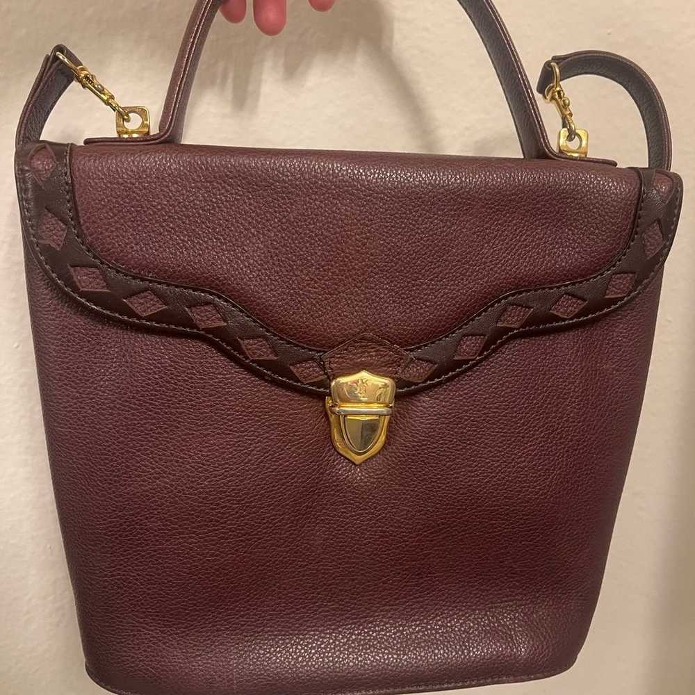 Authentic vintage YSL brown crossbody bag ! - image 1