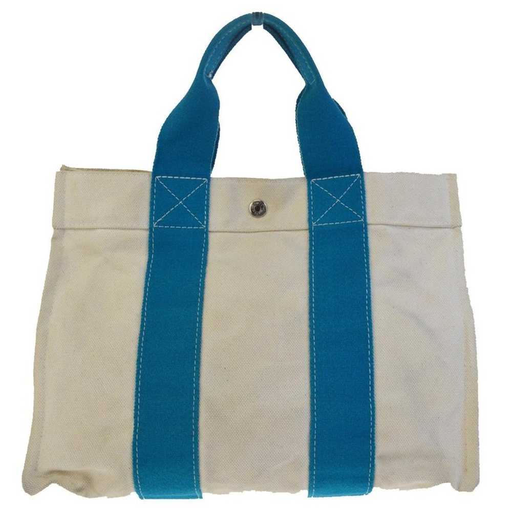 Hermes Bora Bora PM White Pantone Cotton Tote - image 1