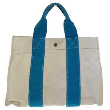 Hermes Bora Bora PM White Pantone Cotton Tote - image 1