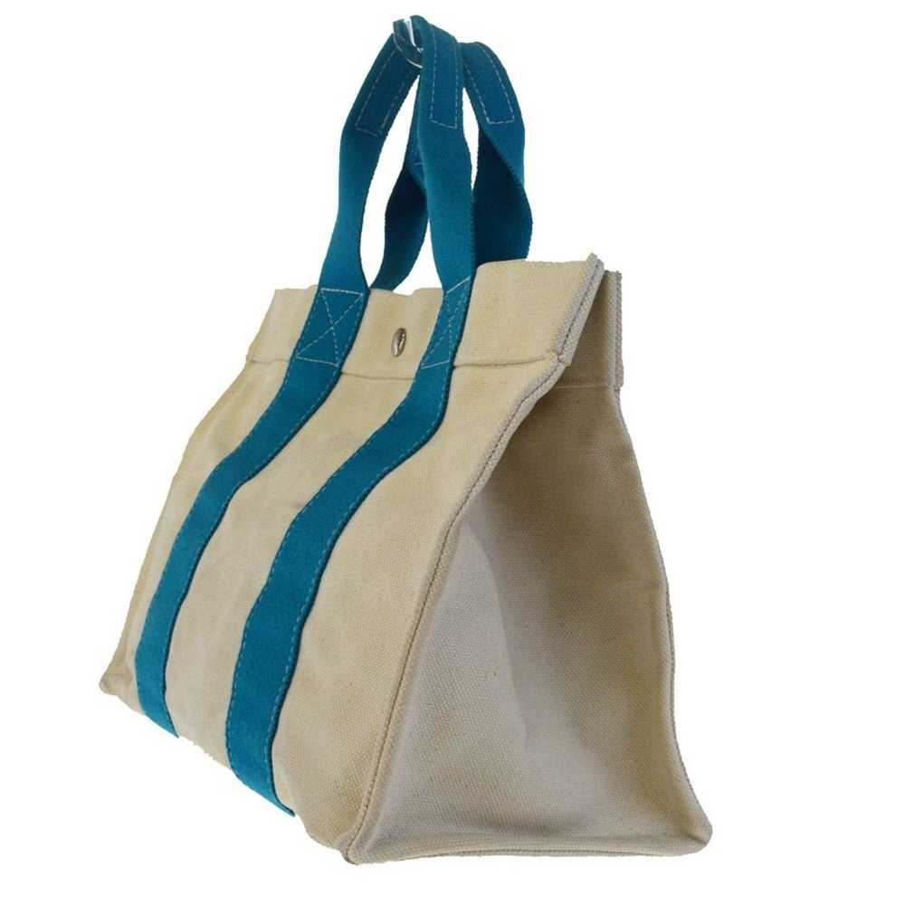 Hermes Bora Bora PM White Pantone Cotton Tote - image 3