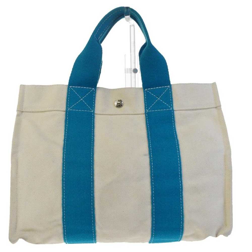 Hermes Bora Bora PM White Pantone Cotton Tote - image 4