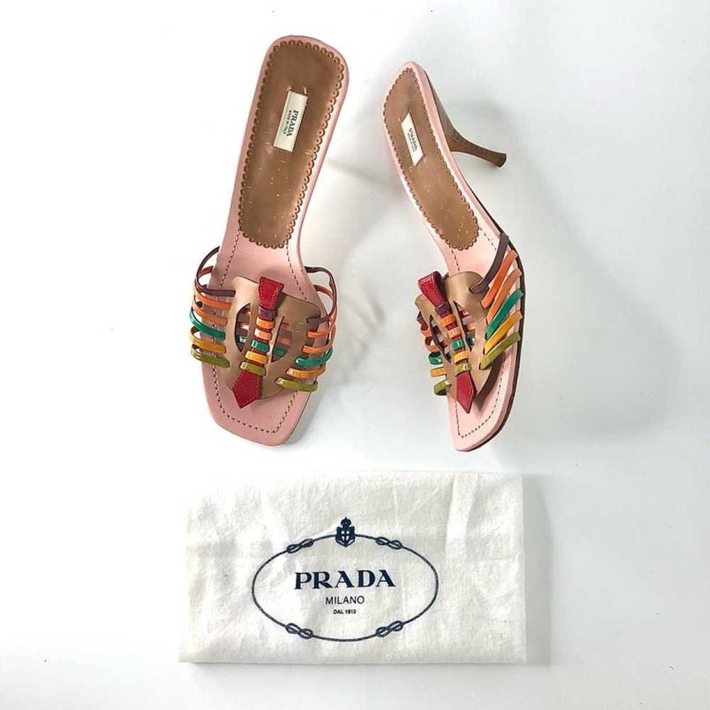 Prada Leather mules & clogs - image 3