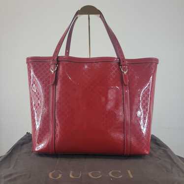 GUCCI MicroGuccissima patent leather tote medium - image 1