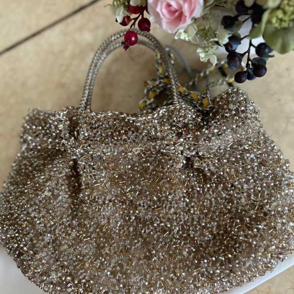 Anteprima Wire Glitter Bag Silver Gold - image 4