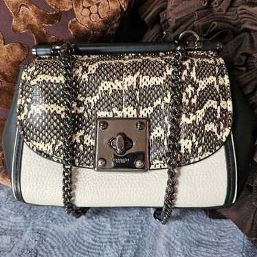 Coach Drifter Crossbody In Snakeskin Crossbody Pur