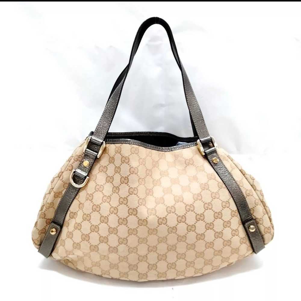 GUCCI Canvas Abbey Shoulder Bag - image 1