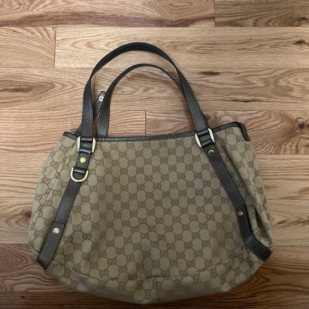 GUCCI Canvas Abbey Shoulder Bag - image 3