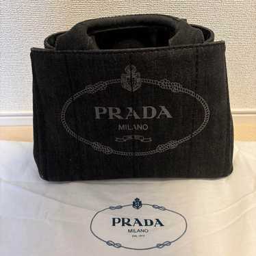 【PRADA Canapa Tote Bag】