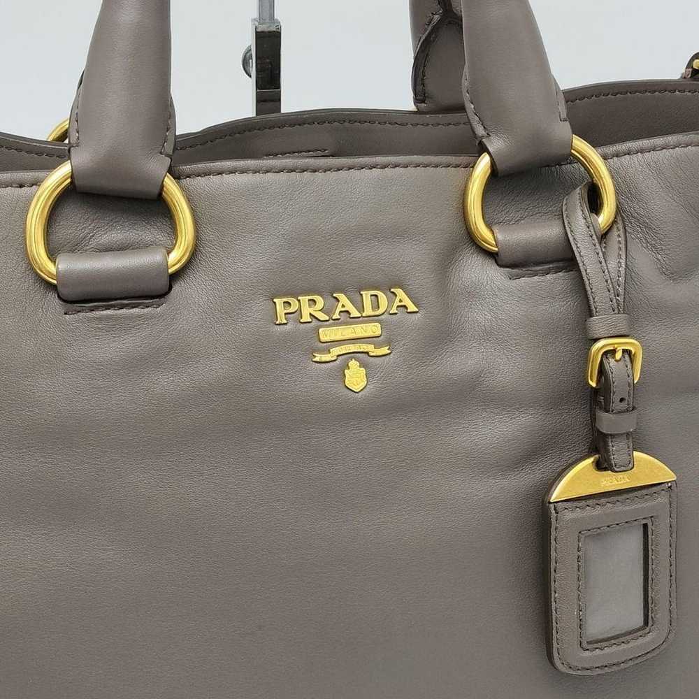 Almost unused ✨ Prada 2way bag leather gray - image 4