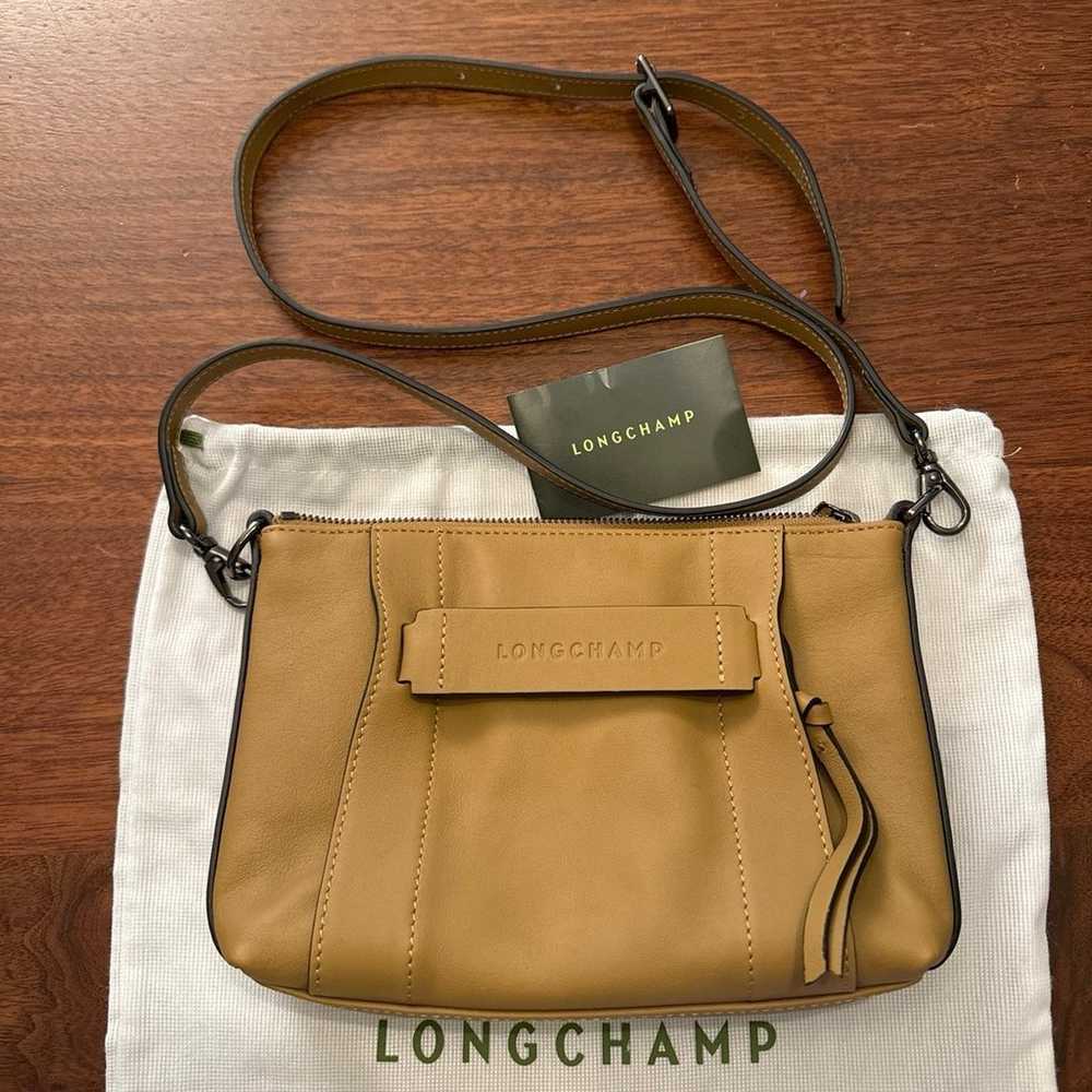 AUTH Longchamp 3D Series Small Crossbody Bag Leat… - image 3