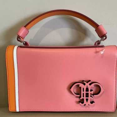 Emilio Pucci Micropilot Pink Orange White Leather popular Purse