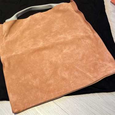 JIL SANDER pink beige suede bag - image 1