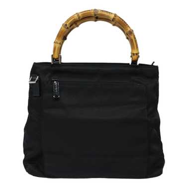 Gucci Bamboo Black Synthetic Handbag (Pre-Owned)