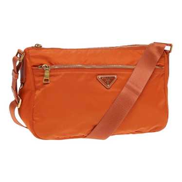 Prada Tessuto Orange Synthetic Shoulder Bag (Pre-O