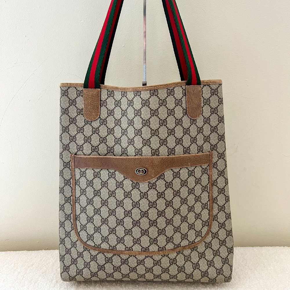 GUCCI Ophidia Sherry Line Monogram Tote Bag - image 1