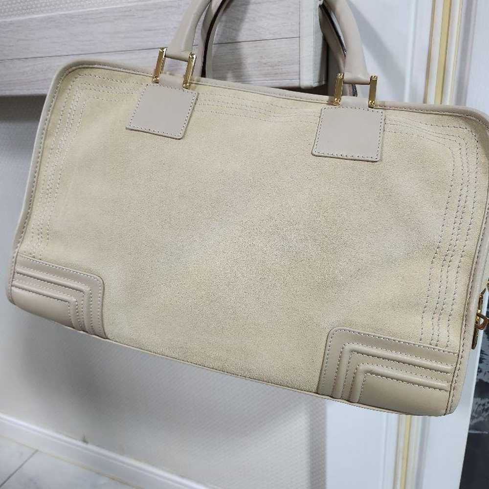 Excellent condition Loewe suede leather bag in be… - image 2