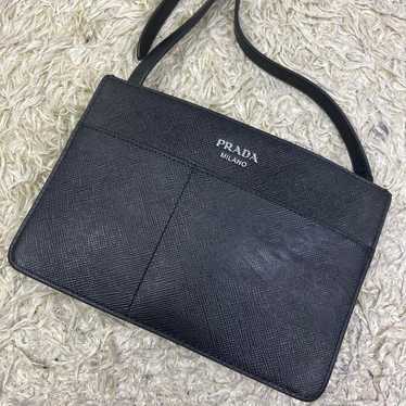 【Excellent Condition】PRADA Saffiano Leather Shoul… - image 1