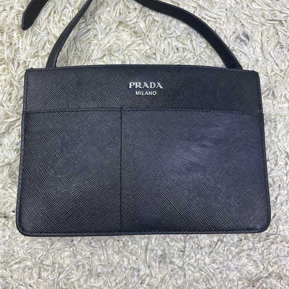 【Excellent Condition】PRADA Saffiano Leather Shoul… - image 2