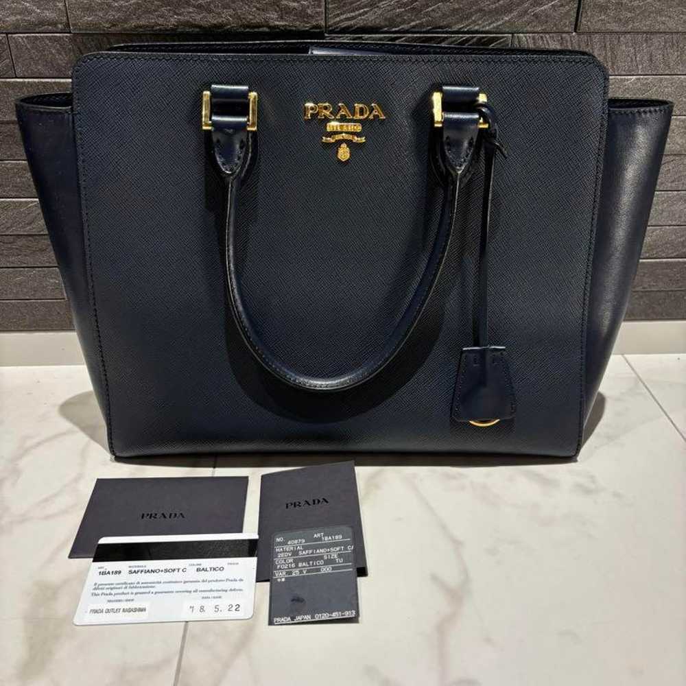 PRADA Saffiano Handbag. - image 1